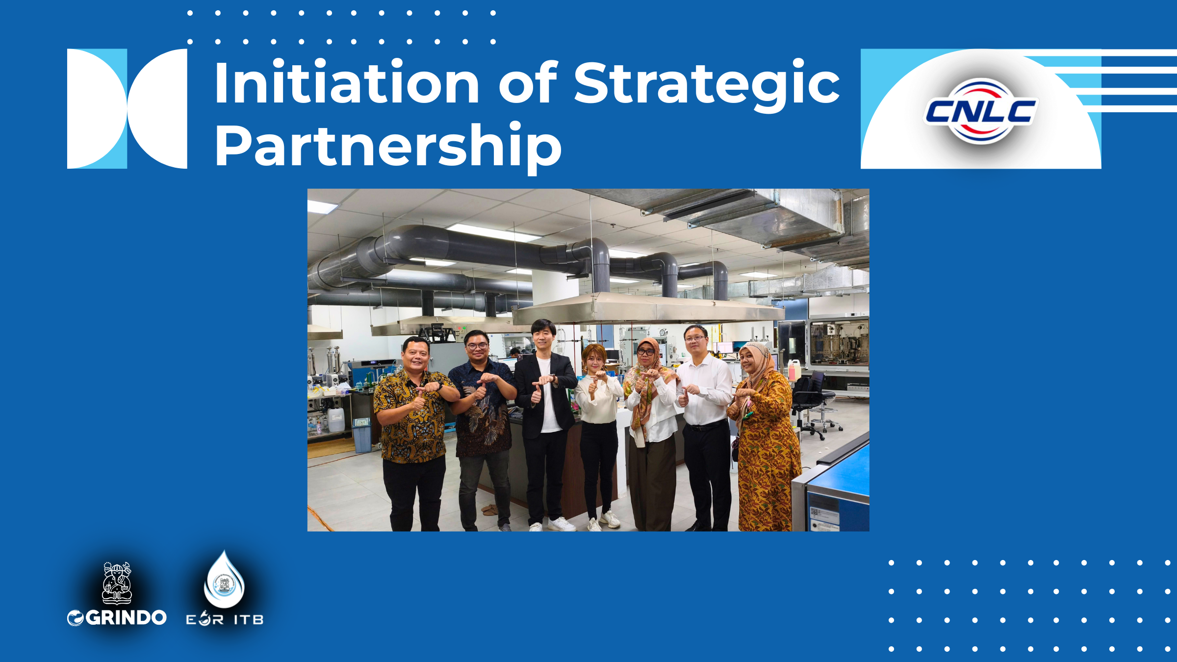 Initiation of a strategic collaboration between OGRINDO ITB, the EOR Laboratory of ITB, and China National Logging Corporation (CNLC) through technical discussions and laboratory visits on chemical EOR testing and core analysis at ITB.
